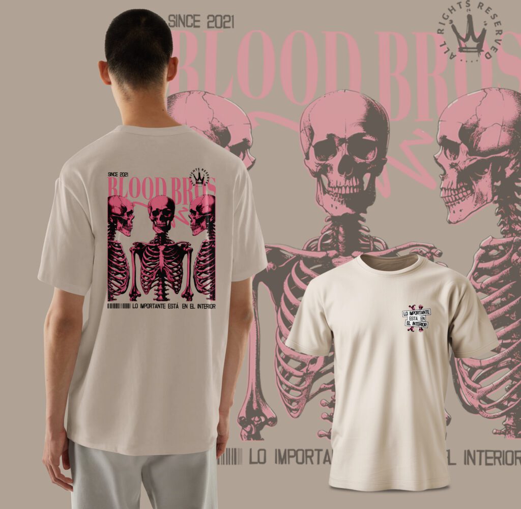 👕 Camiseta Calaveras Arena