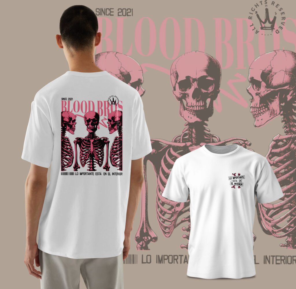 👕 Camiseta Calaveras White
