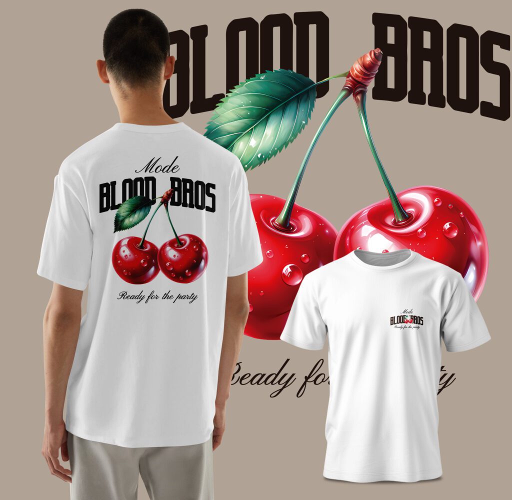 👕 Camiseta Cherries White 🍒