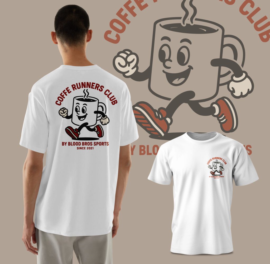 👕 Camiseta Blood Bros Coffe Runners Club