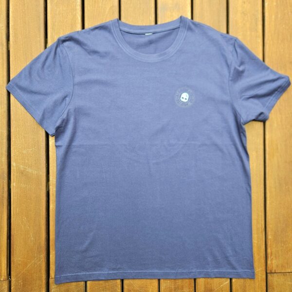 👕 Camiseta Azul con Logo Calavera Azul Turquesa