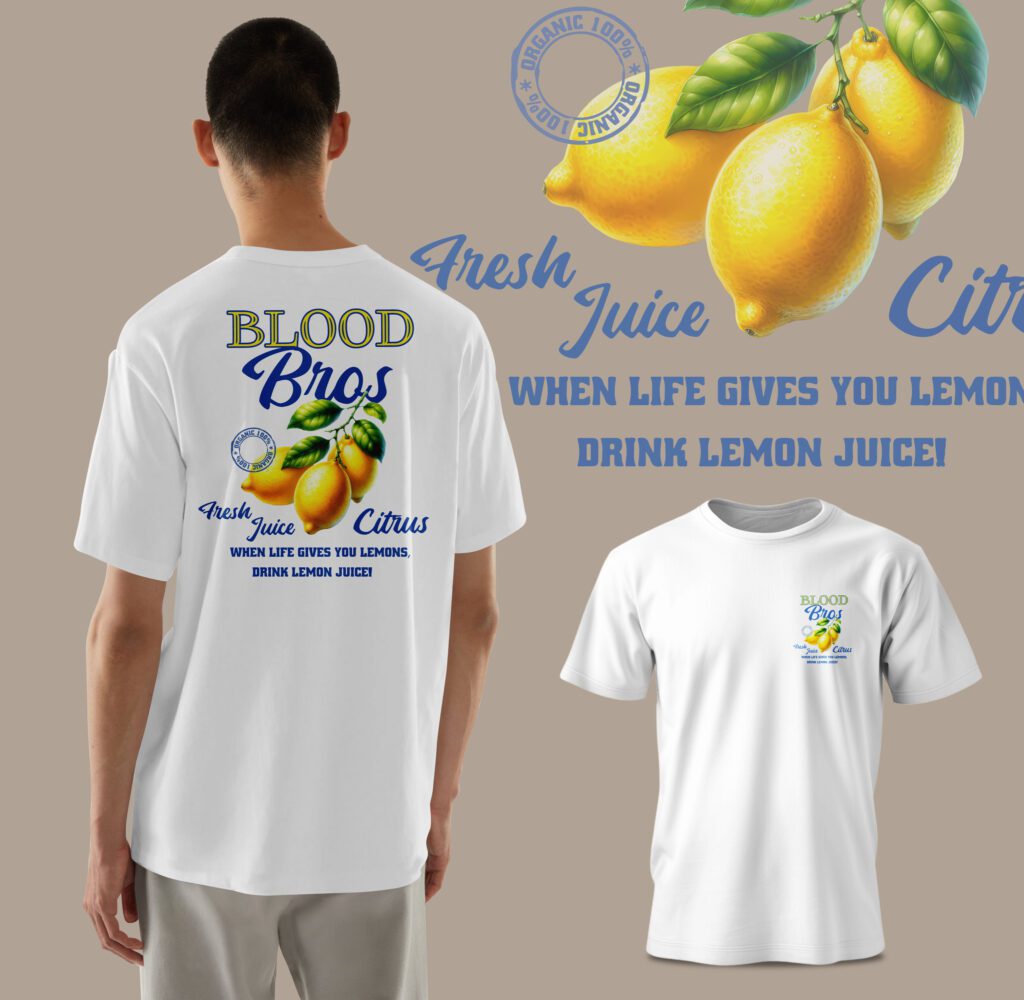 👕 Camiseta Blood Bros Citrus White